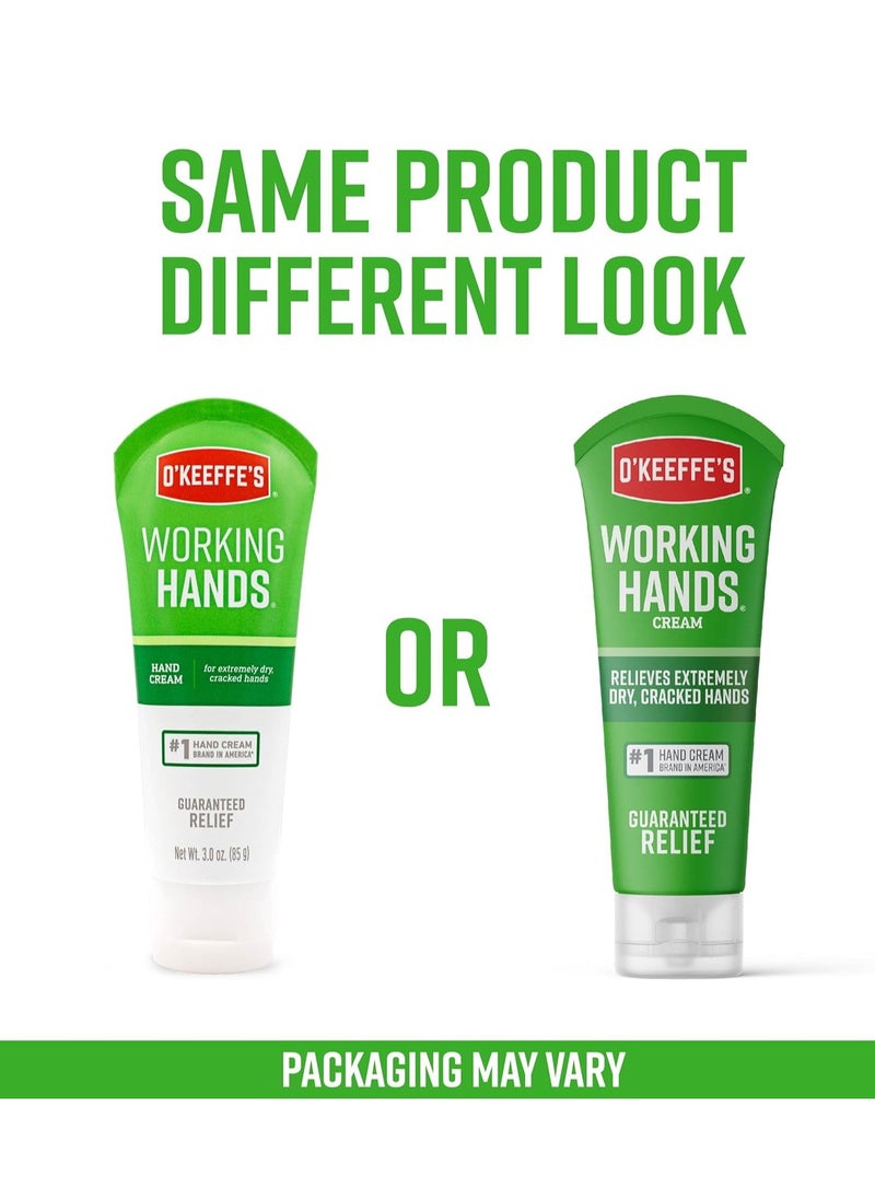 O'Keeffe's Working Hands Hand Cream; 3 oz Tube and Night Treatment Hand Cream; 3 oz Tube