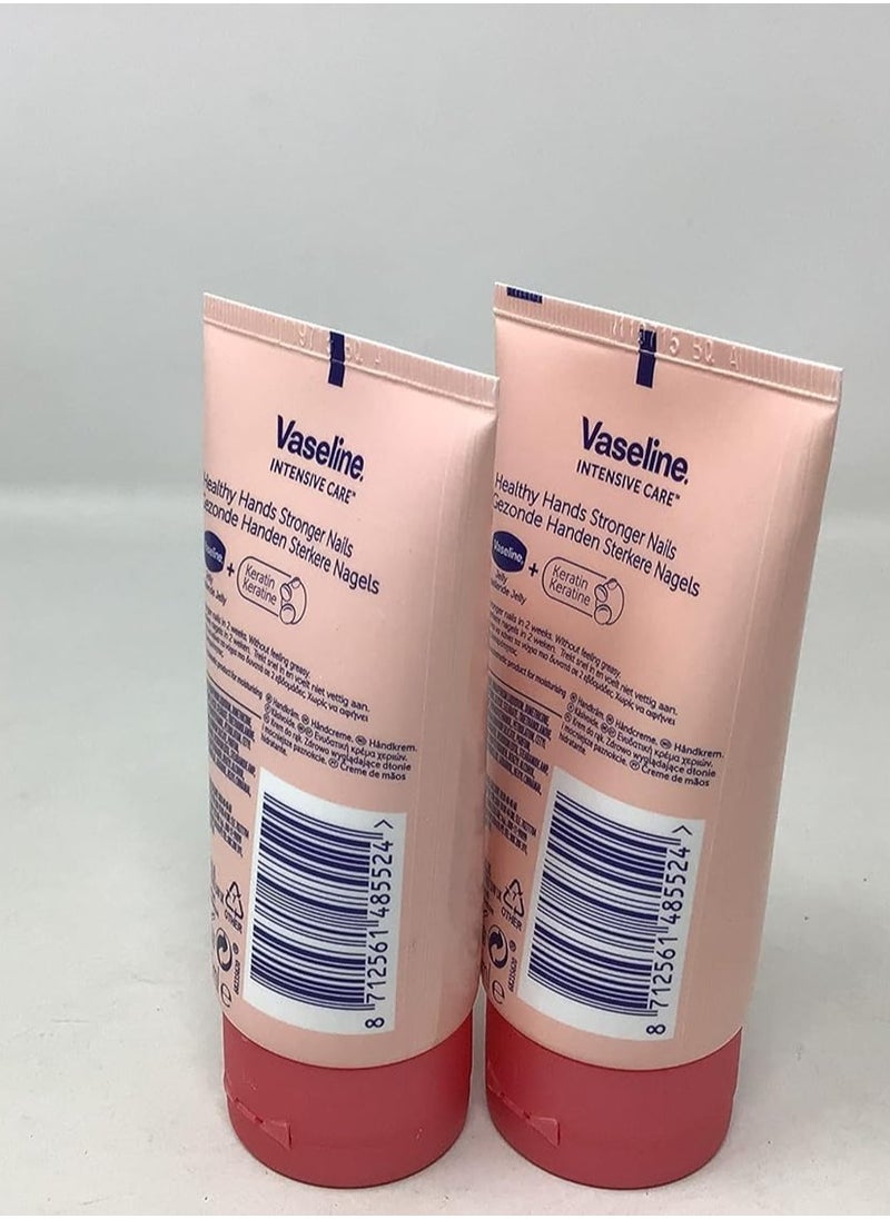 Vaseline Intensive Care Healthy Hands + Stronger Nails Hand Cream 75Ml - Pack of 2