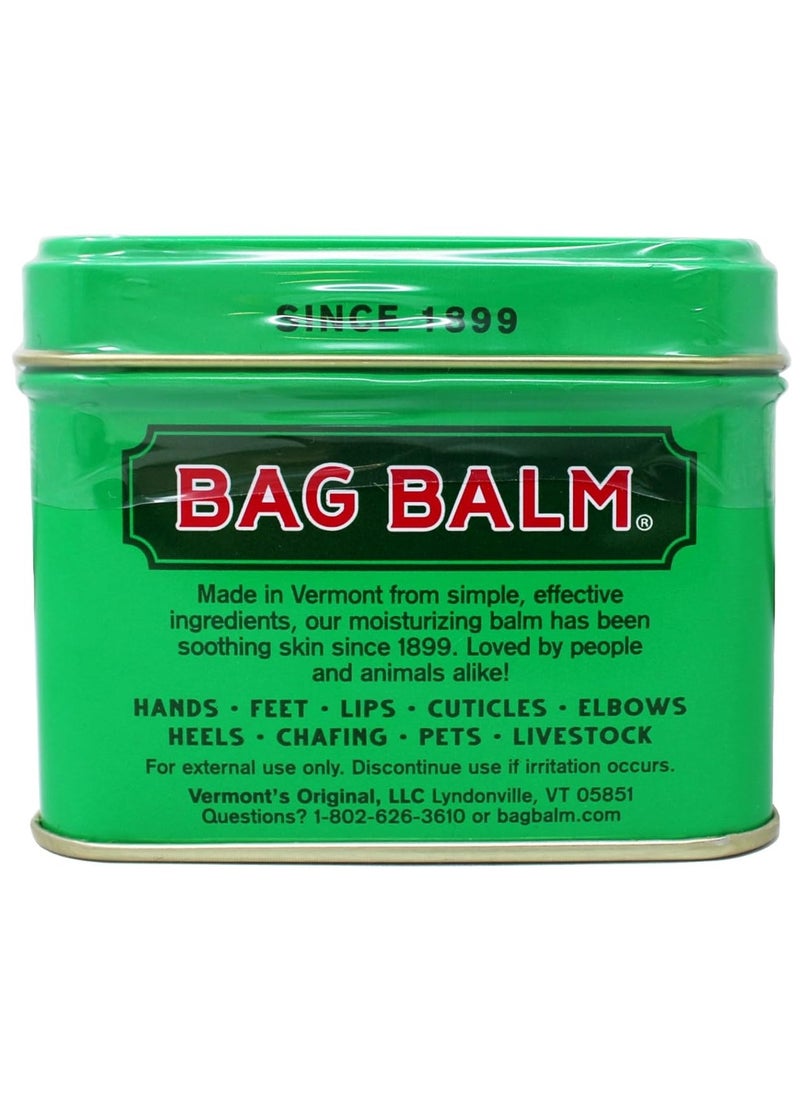 Bag Balm Vermont's Original for Cracked Hands, Dry Skin - Moisturizing Lotion Salve 8 Ounce - 2 Pack