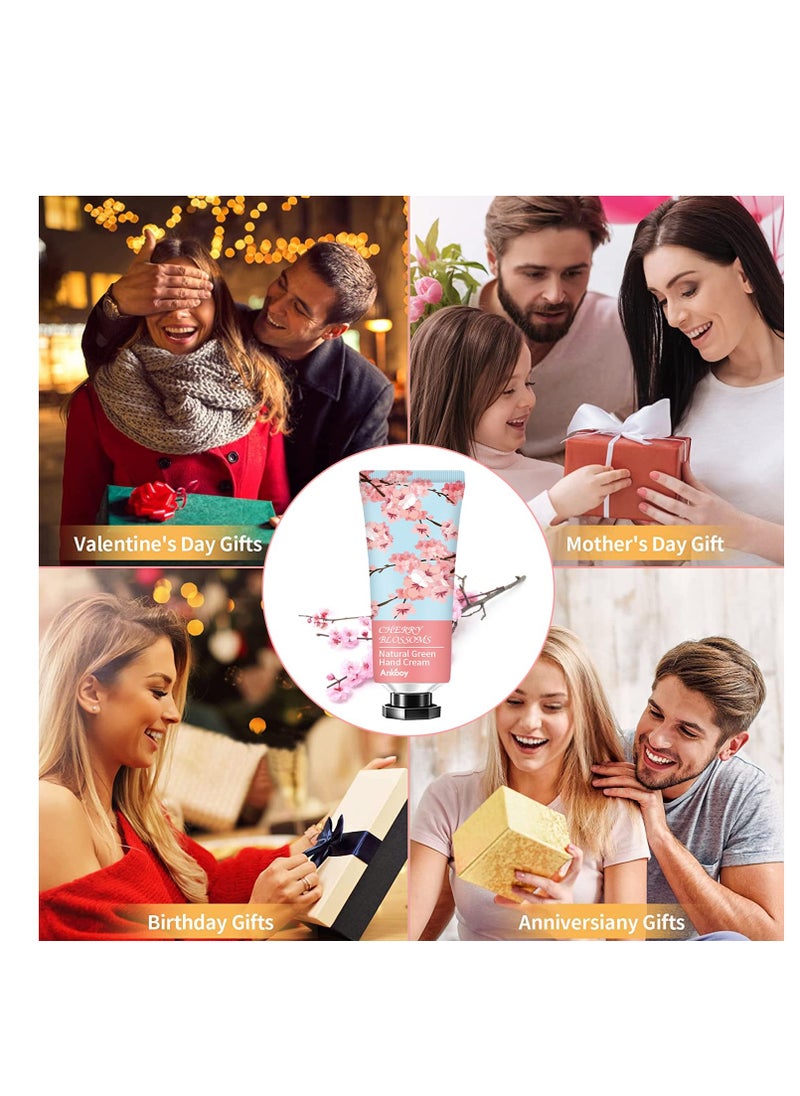 ANKOOY 12 Pack Hand Cream for Dry Cracked Hands,Stocking Stuffers for Women,Christmas Gifts for Teengirls, Natural Hand Lotion Travel Size,Mini Lotion Gifts for Teacher