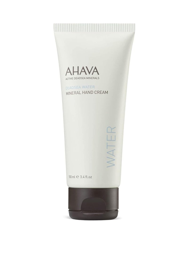AHAVA Dead Sea Water Mineral Hand Cream - Hand Moisturizer For Dry Cracked Hands, Light & Fast Absorbing, Enriched with Exclusive blend Osmoter, Smoothing Witch Hazel & Soothing Allantoin
