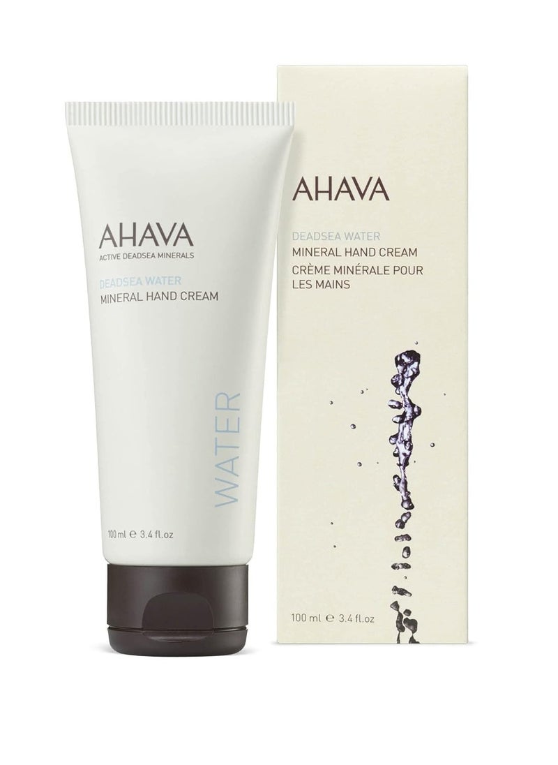 AHAVA Dead Sea Water Mineral Hand Cream - Hand Moisturizer For Dry Cracked Hands, Light & Fast Absorbing, Enriched with Exclusive blend Osmoter, Smoothing Witch Hazel & Soothing Allantoin