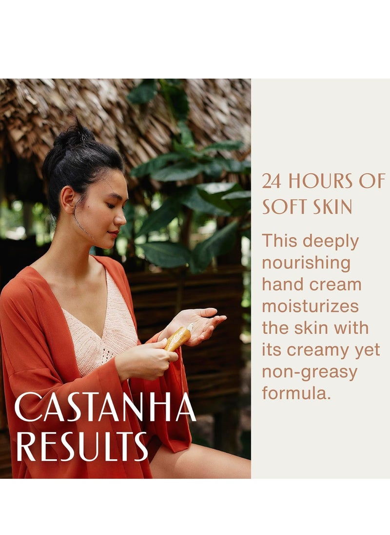 natura - Ekos Castanha (Brazil Nut) Hand Cream - Anti-Dryness Hand Balm - 24-Hour Deep Hydration Skin Moisturizer - Vegan Skin Care - Brazilian Beauty Secrets - Self Care & Body Care - 2.6oz (75g)