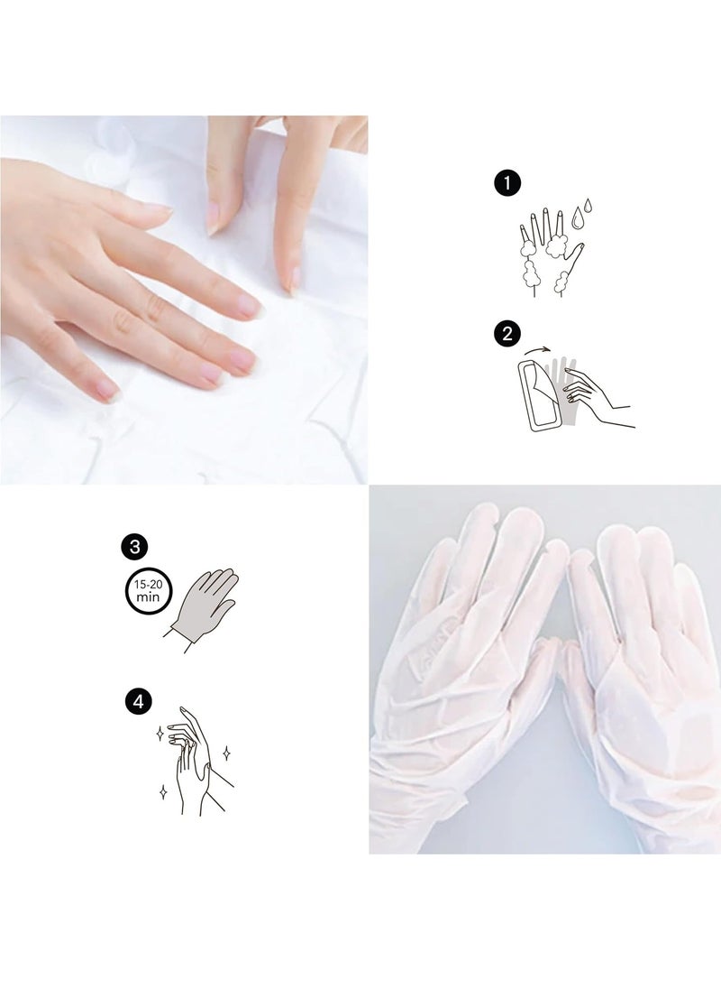 Original Derma Beauty Hand Mask 12 Pairs Shea Butter + Hand Mask Gloves Hand Repair Gloves