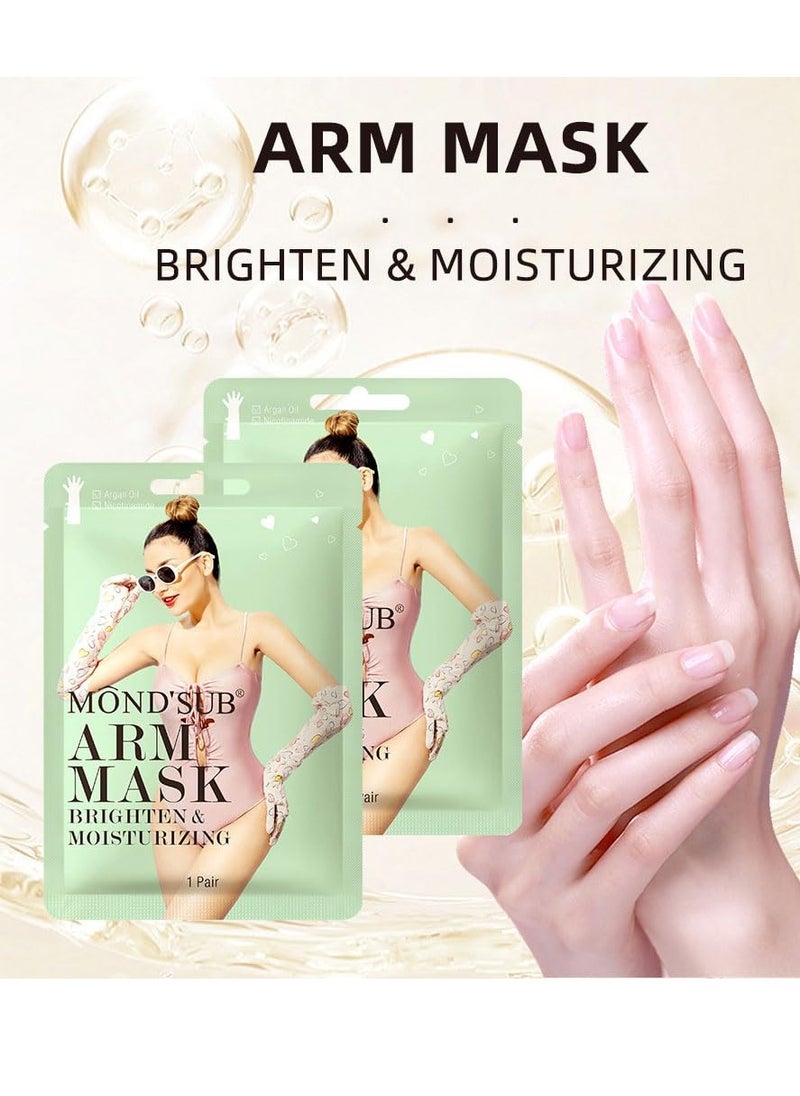 MOND'SUB Hand Masks Moisturizing Gloves Arm Mask for dry hands,Premium Hand spa,brightening and Repairing for rough & damaged hands and arm 3 Pairs