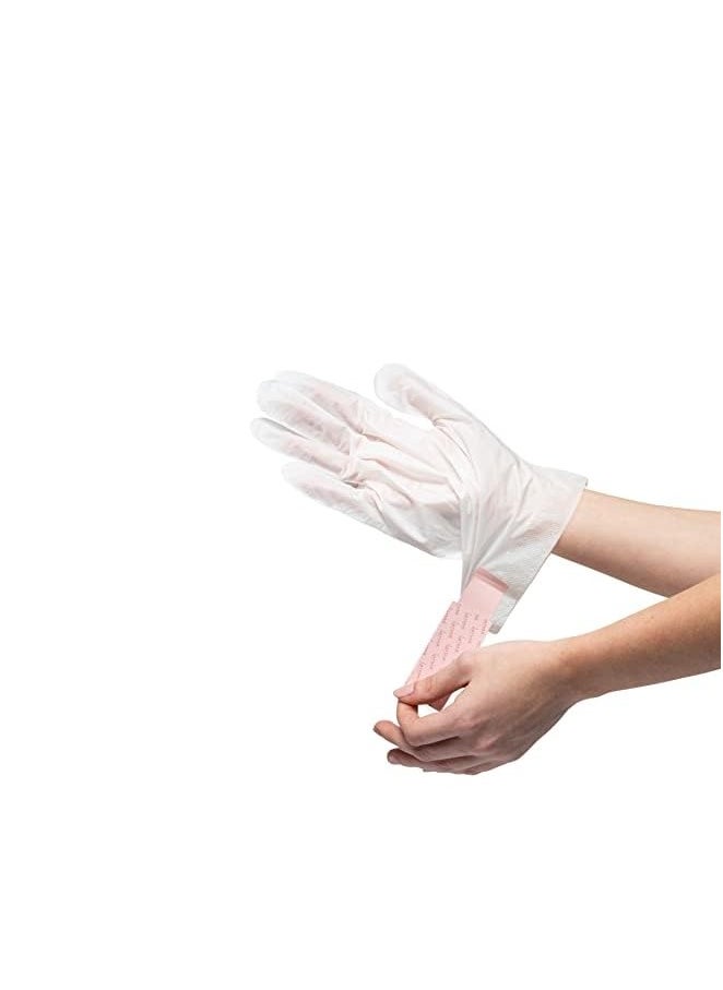 Karuna Hydrating+ Hand Mask, Self Care Gifts for Women and Men for Softening Hands, Comes in Cream and Oil-infused Gloves Reformulated with Cameilla Flower (4 Pairs of Hand Masks)