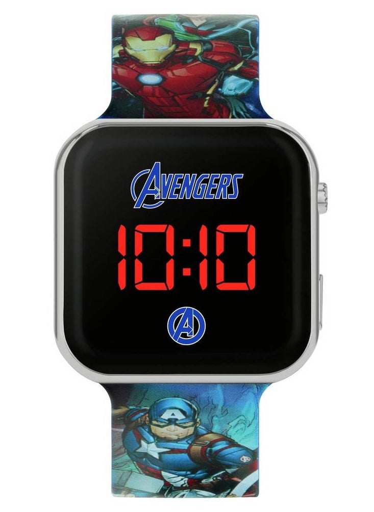 Marvel Avengers Kid's Digital Silicone Strap Watch