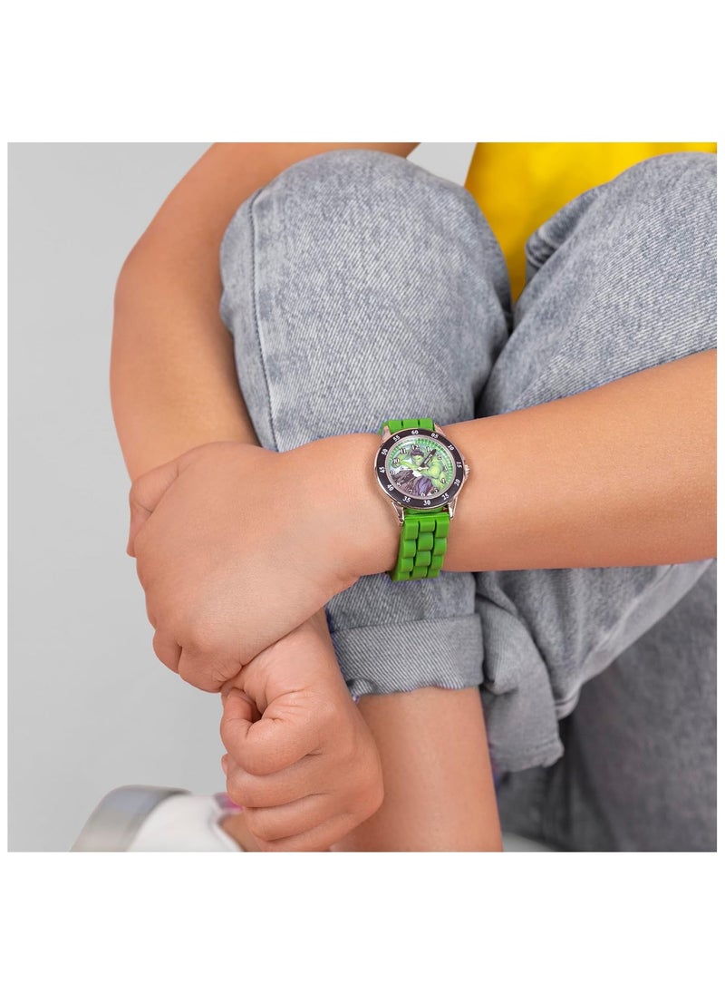 Marvel Avengers Green Silicon Strap Watch