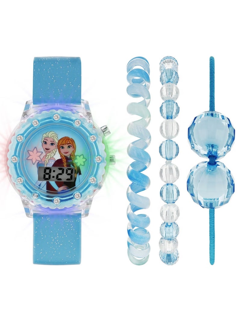 Disney Frozen Girls Digital Watch with Rubber Strap