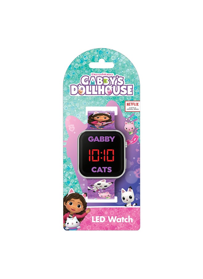 Girls Digital Square Shape Plastic Wrist Watch - GAB4033ARG - 35 Millimeter