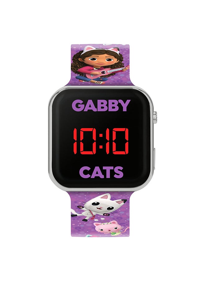 Girls Digital Square Shape Plastic Wrist Watch - GAB4033ARG - 35 Millimeter