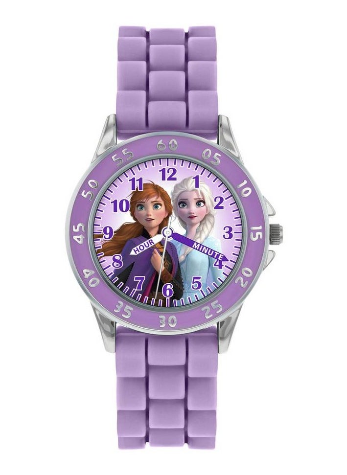 Disney Frozen 2 Purple Silicon Strap Watch For Girls