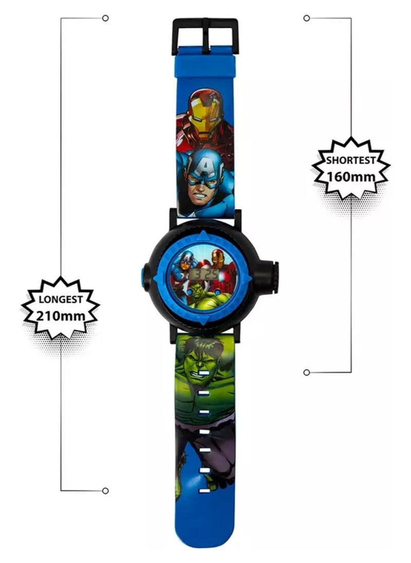 Avengers Quartz Digital Dial Rubber Strap Boys Watch