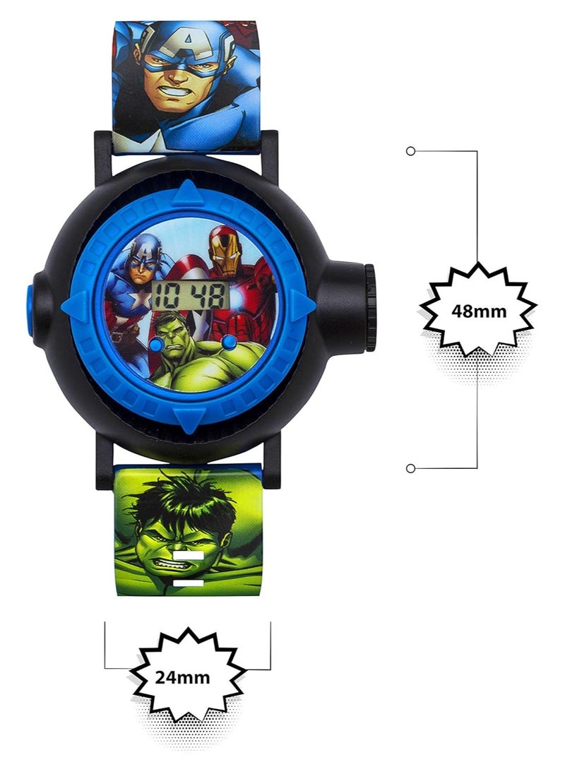 Avengers Quartz Digital Dial Rubber Strap Boys Watch