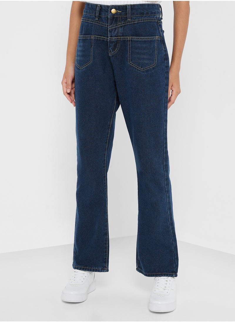 High Waist Wide Leg Jeans