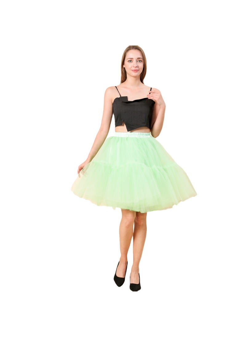 Womens Tulle Tutu Skirt Bridesmaid Multi-Layer Sapphire Blue