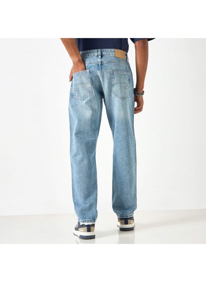 Lee Cooper Solid Jeans with Pockets