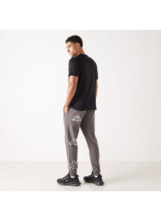 Kappa Logo Detail Joggers with Elasticated Waistband and Pockets