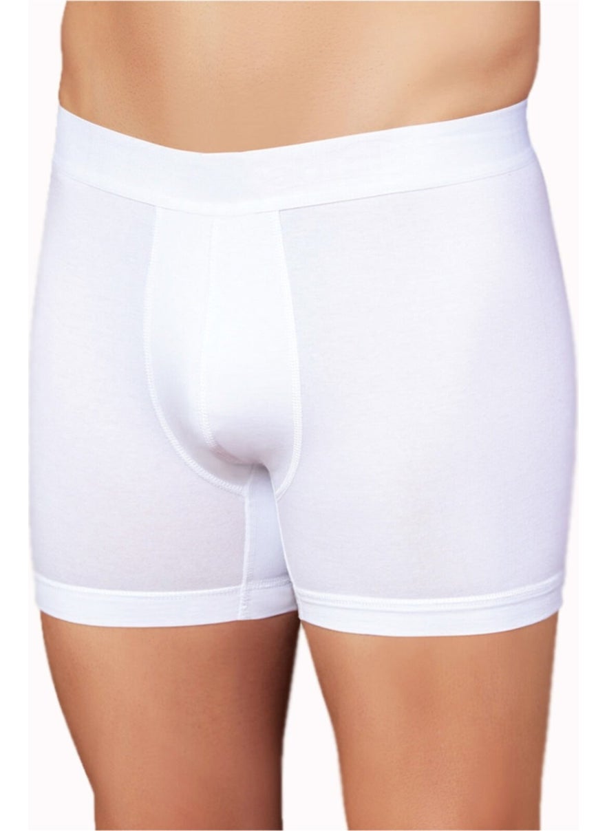 Lycra Written Bag Boxer White ME031