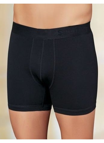 Lycra Written Bag Boxer Black ME031