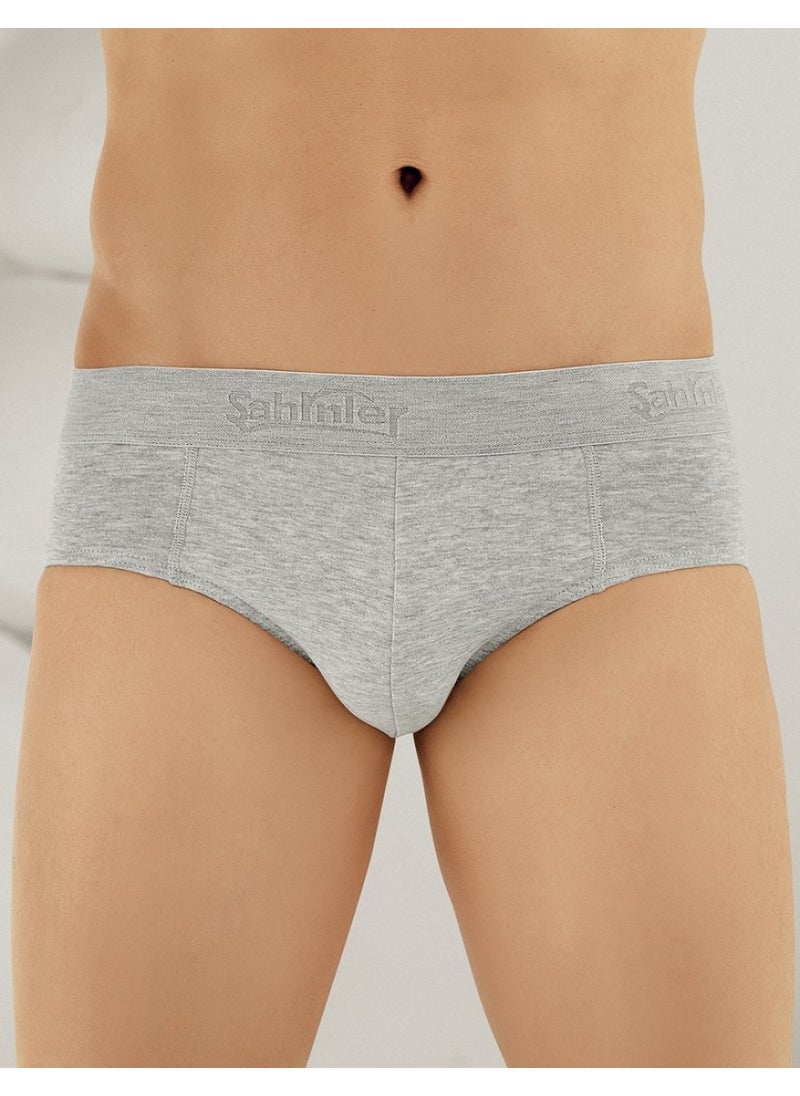 Men's Lycra Single Jersey Briefs Slip Gray ME063