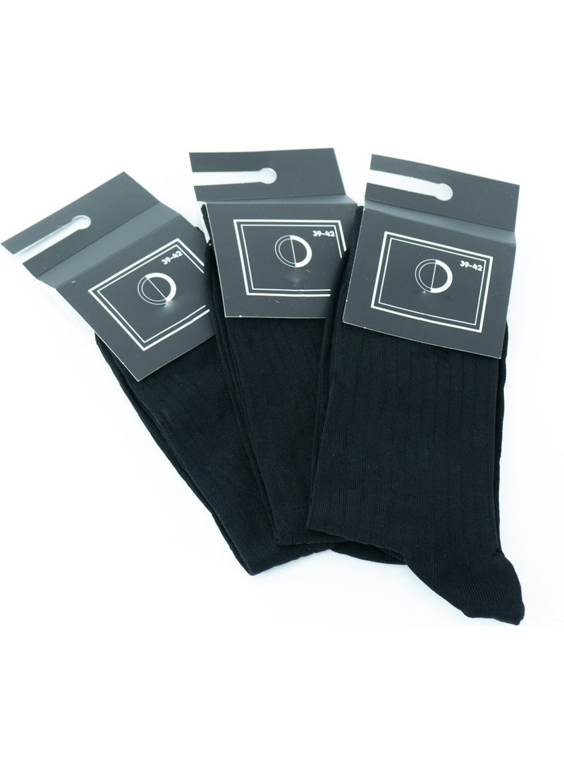 Men's Solid Color Lycra Comfortable Seamless Toe Heel and Toe Reinforced Anti-pilling Anti-lint Micron Socks 3 Pcs