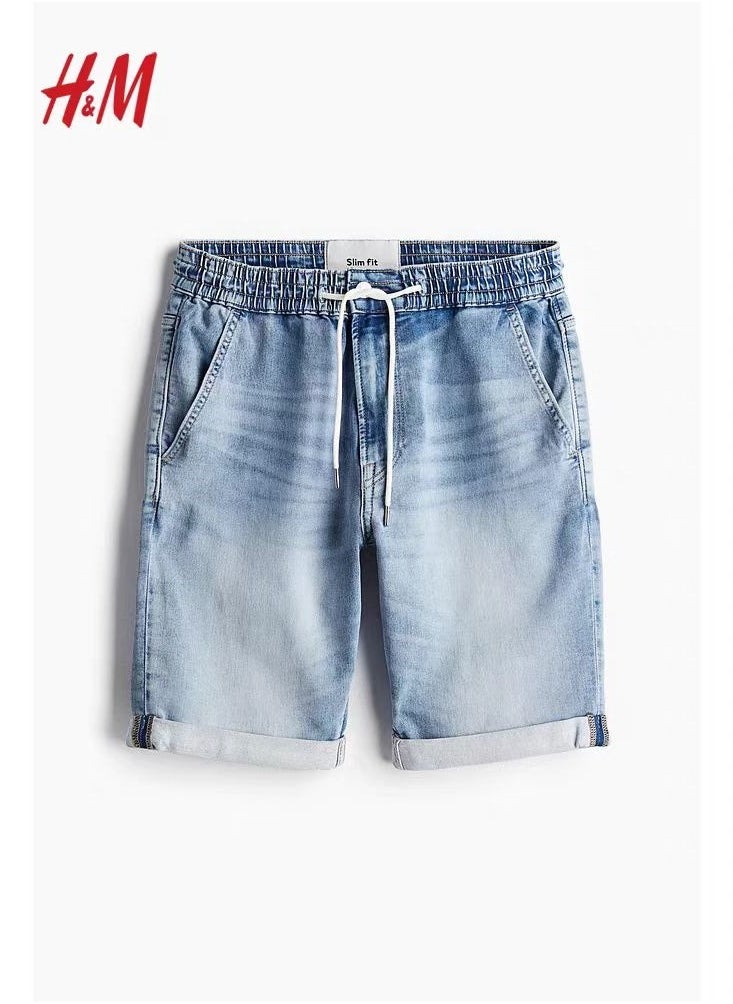 HM Summer New Slim Fit Denim Shorts