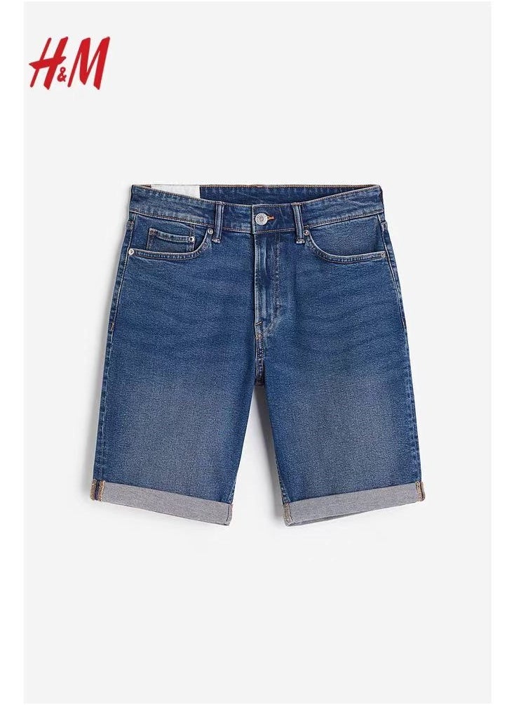 HM Summer New Slim Fit Denim Shorts