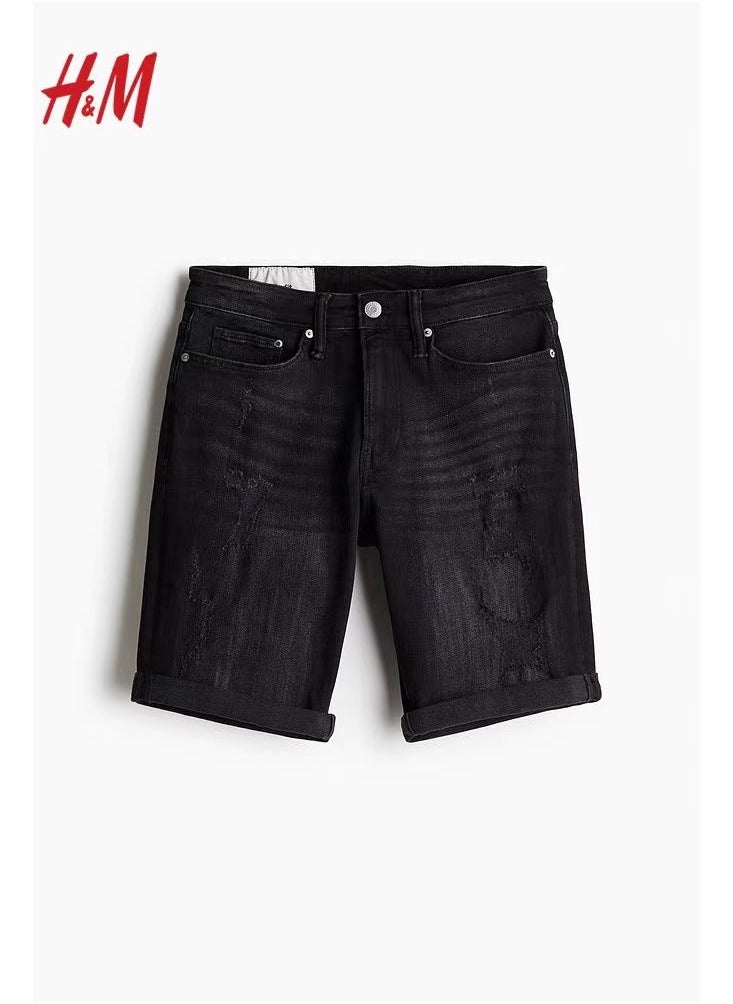 HM Summer New Slim Fit Denim Shorts