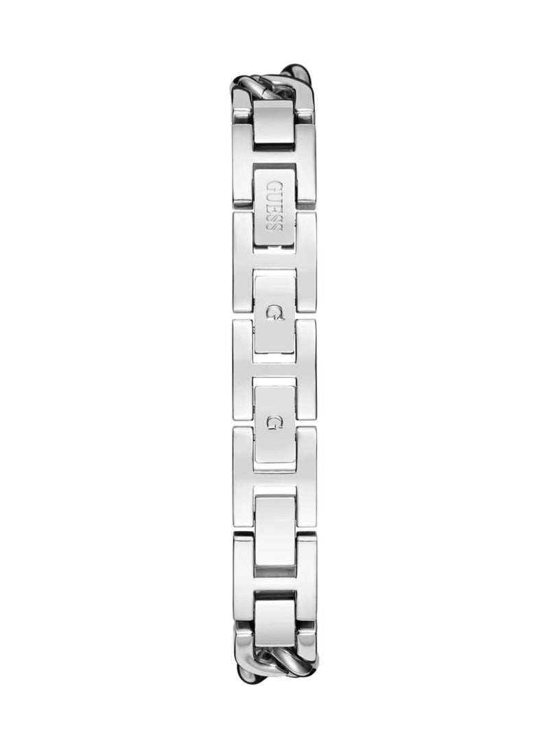 Ladies Silver Tone Analog Quartz Stainless Steel Watch GW0758L1 - 25mm