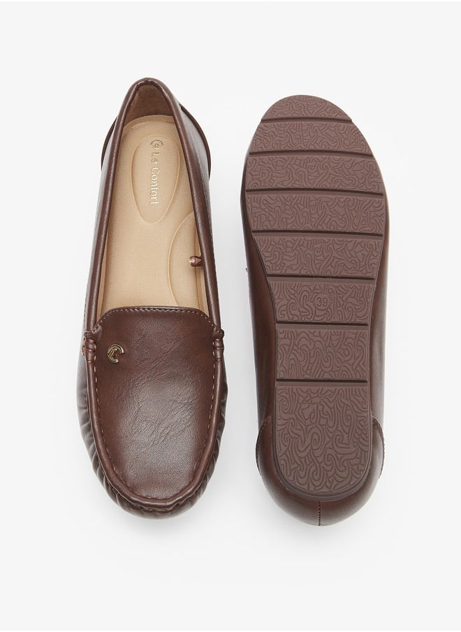 Textured Slip-On Loafers