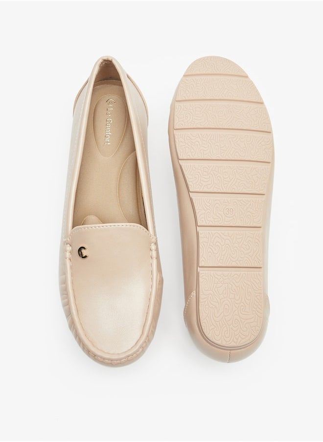 Textured Slip-On Loafers