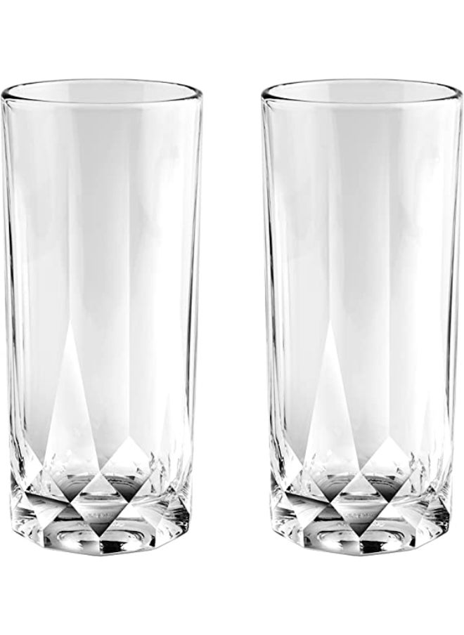 Connexion Hi Ball Glass 350Ml Clear 2 Pc Set