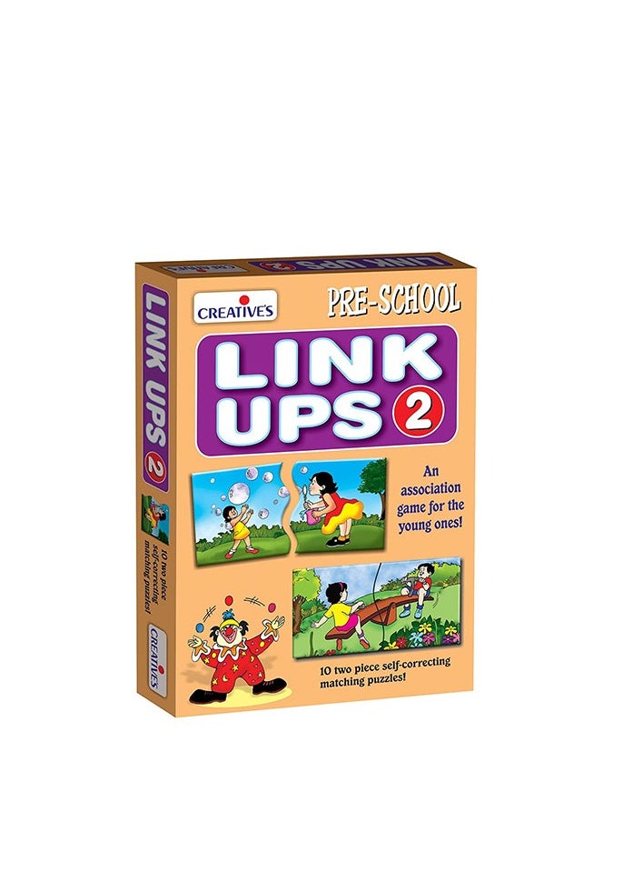 Creative's Link Ups -2 | an Association Game for The Pre-Schoolers | Aim is to Identify Pieces of Pictures and Link Them Correctly | Logical Thinking and Problem Solving for Ages 2 & UP