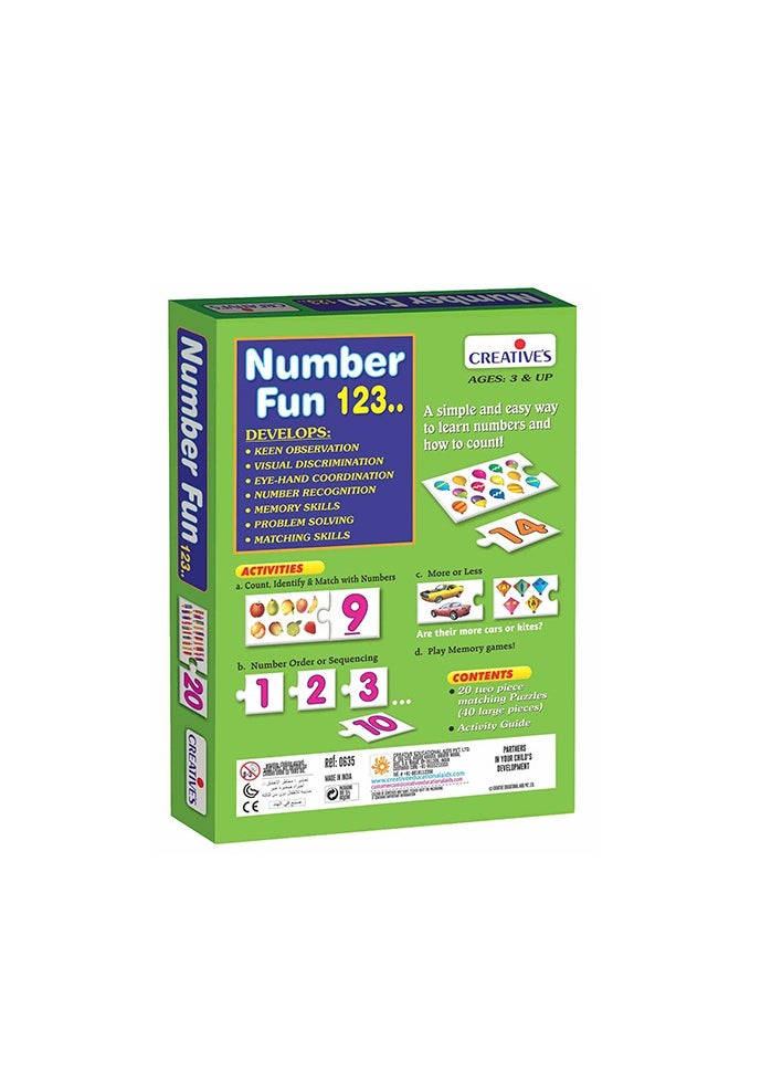 Creative's Number Fun 123...| Count & Learn Numbers 1 to 20 | Learn numbers & how to count | Number recognition | Early Learning | Creative's Pre-school games | Ages 4 & up