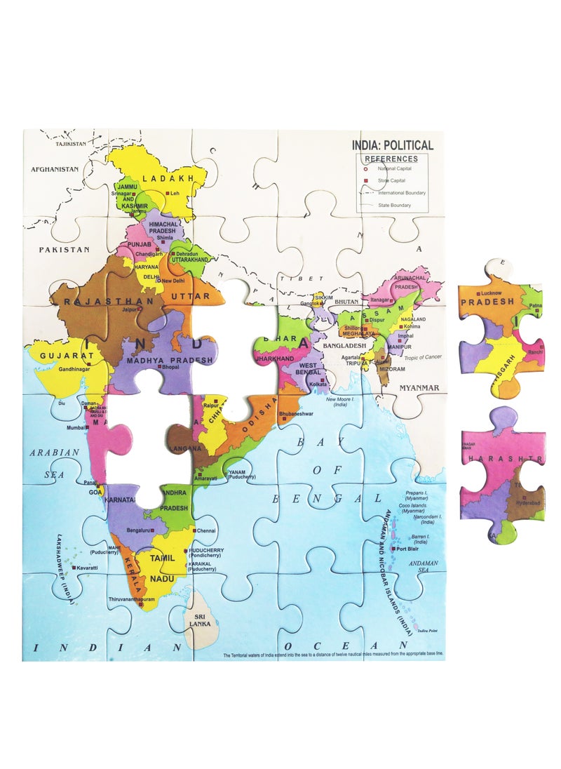 Creative’s Know India | Map Puzzles| Learning & Educational | Jigsaw Puzzles | Learning Games for kids | Educational Puzzle Games | Geography Puzzles for Ages 7 & up