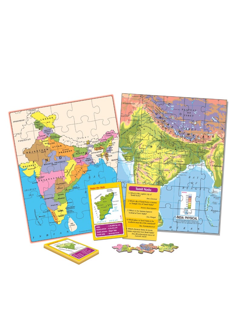 Creative’s Know India | Map Puzzles| Learning & Educational | Jigsaw Puzzles | Learning Games for kids | Educational Puzzle Games | Geography Puzzles for Ages 7 & up