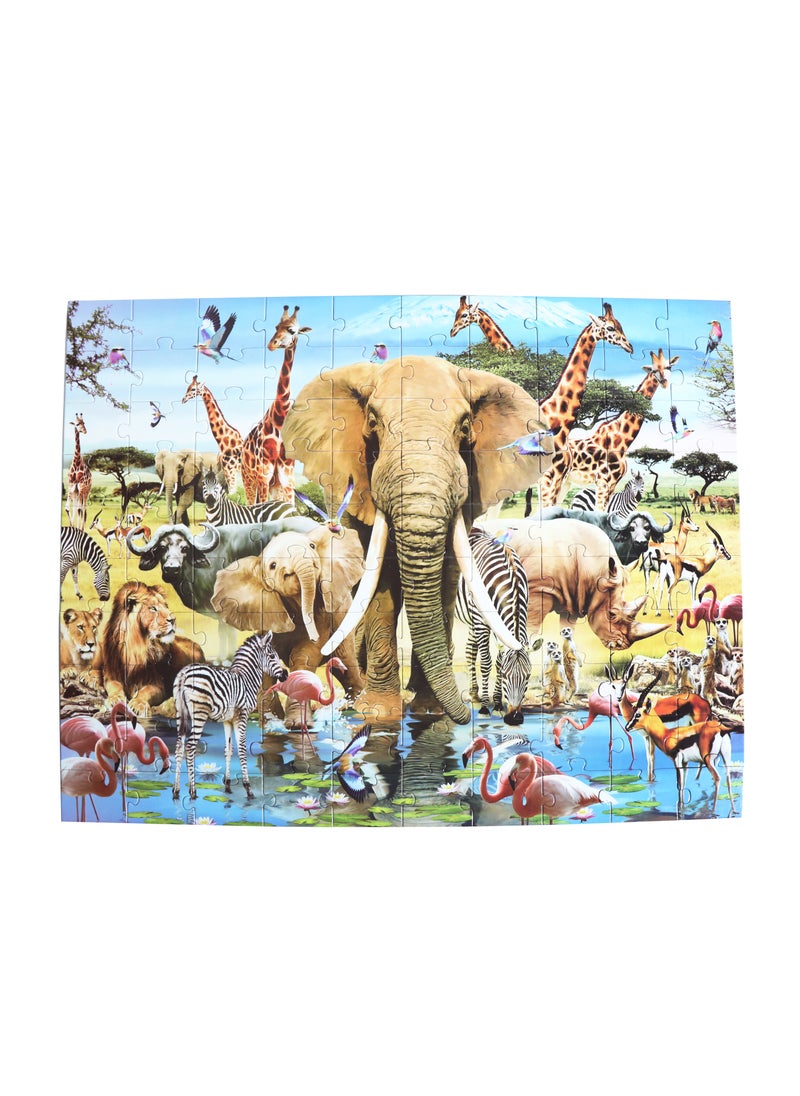 Creative's Animals of Africa |Jigsaw Puzzles |Fun and Challenging Puzzles |Puzzles for Kids and Adults |Animal Jigsaw Puzzles for kids| 100 Pieces Jigsaw Puzzles |Logical Thinking for kids | Ages 7&Up