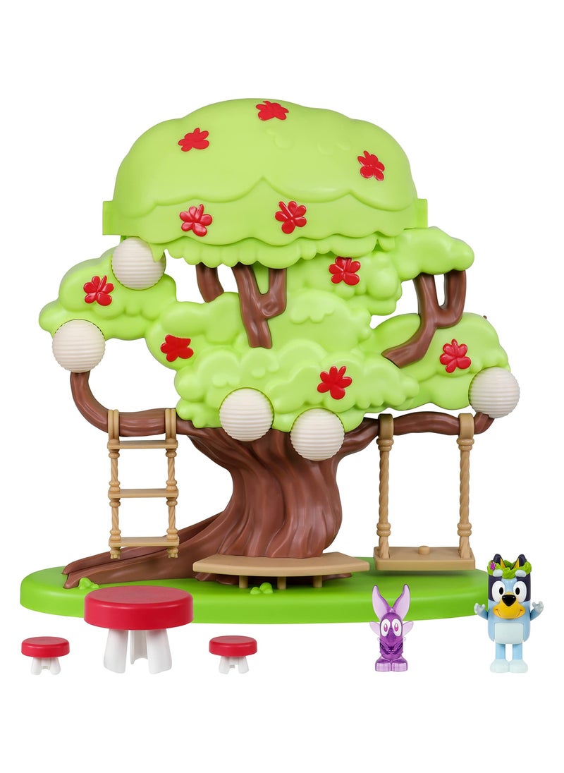 Tree Playset With Secret Hideaway, Flower Crown And Fairy Figures Accessories