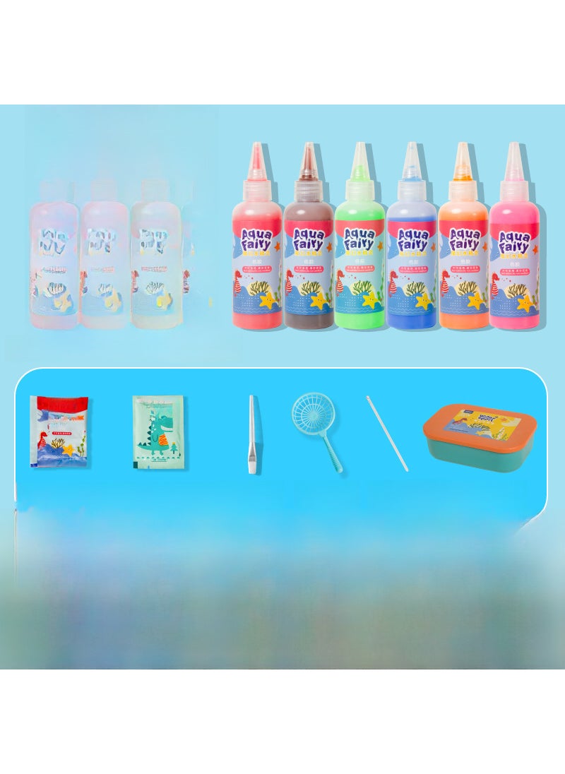 children water sprite water baby pearlescent solution toy set diy handmade material holiday gift wholesale [Luxury] Basic Ocean