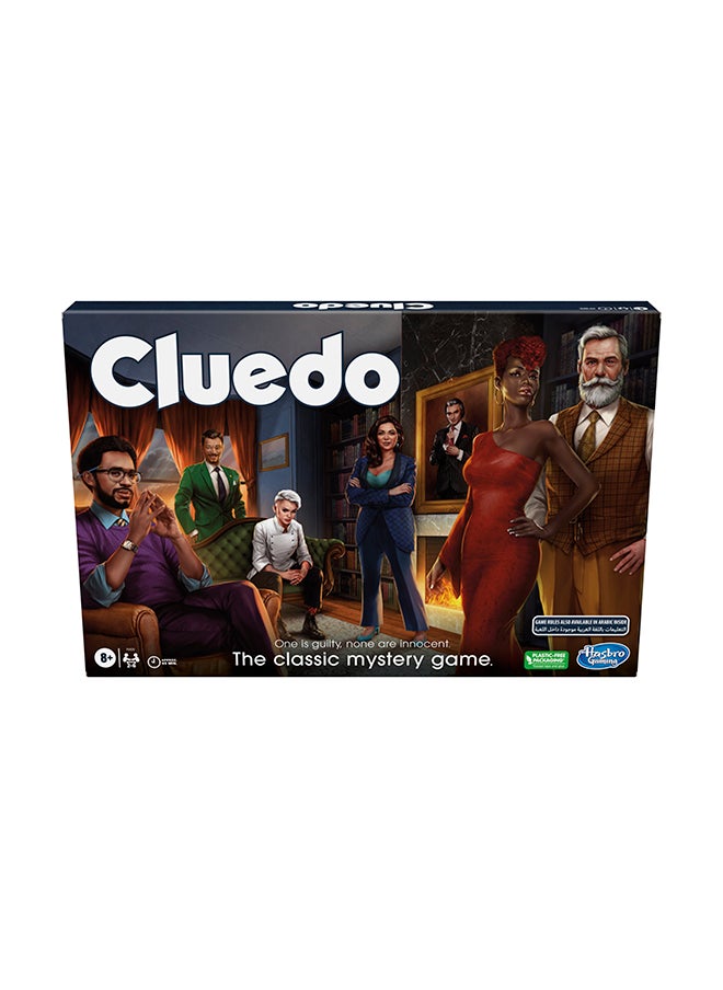 Cluedo Classic Refresh, Board Game For Kids Ages 8 and Up, Reimagined Clue Game For 2-6 Players, Mystery Games, Detective Games, Family Games For Kids And Adults