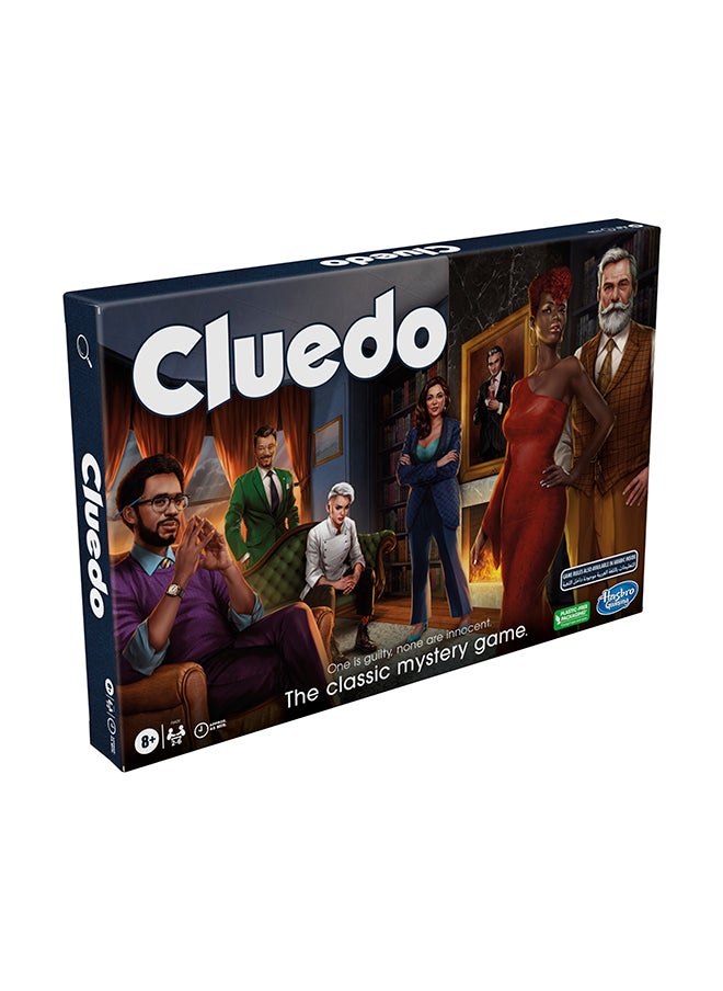 Cluedo Classic Refresh, Board Game For Kids Ages 8 and Up, Reimagined Clue Game For 2-6 Players, Mystery Games, Detective Games, Family Games For Kids And Adults