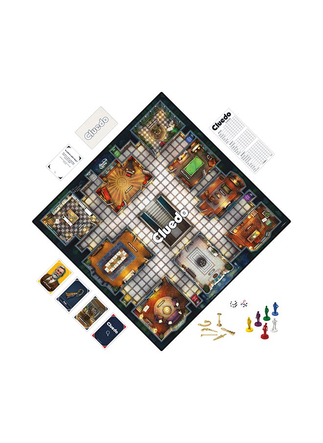 Cluedo Classic Refresh, Board Game For Kids Ages 8 and Up, Reimagined Clue Game For 2-6 Players, Mystery Games, Detective Games, Family Games For Kids And Adults