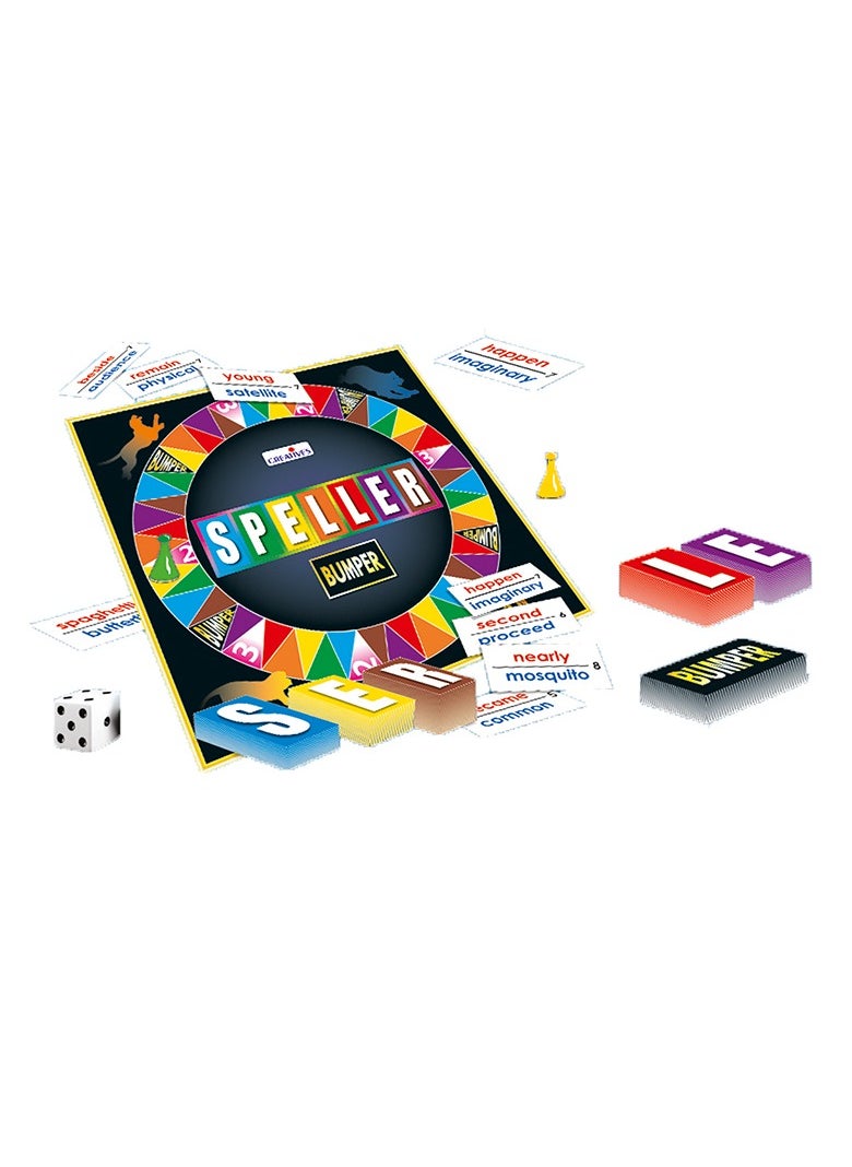 Creative’s Speller Junior -New| Board Games| Fun Board Game for Kids| Educational Game for Boys & Girls | Birthday Gift for Girls & Boys | Game for 2-6 Players | Spelling Board Game | Ages 8 & up