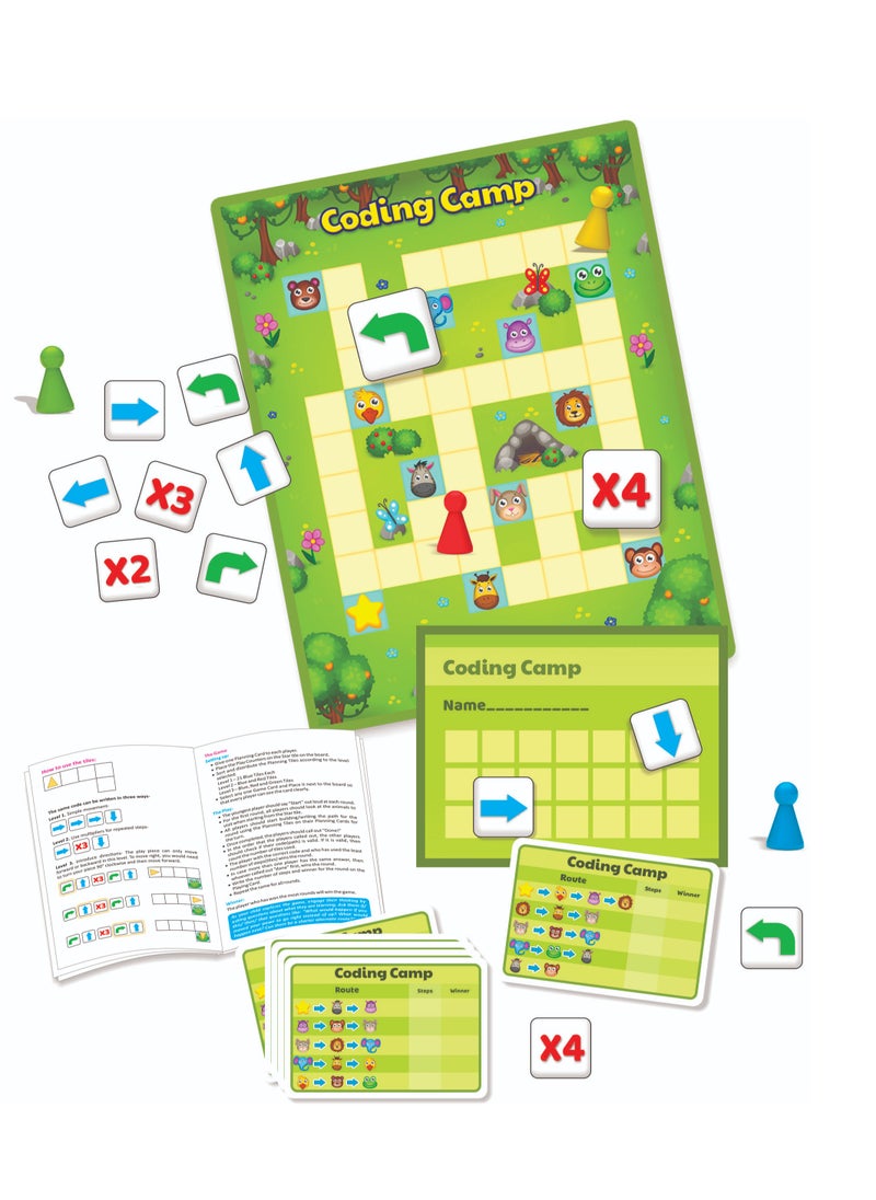 Creative's Coding Camp | Board Games | Learn Fundamentals of Coding Without Computer | Computer Free Exercises for Coding | Educational Board Game for Ages 6 & up