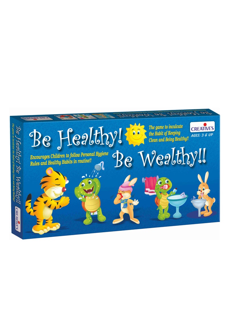 Creative’s Be Healthy Be Wealthy | Learning Board Game | Children Learn Personal Hygiene & Healthy Habits | Adopt Good Habits to be Healty & Wealthy | Educational & Learning Board Game | Ages 3 & Up