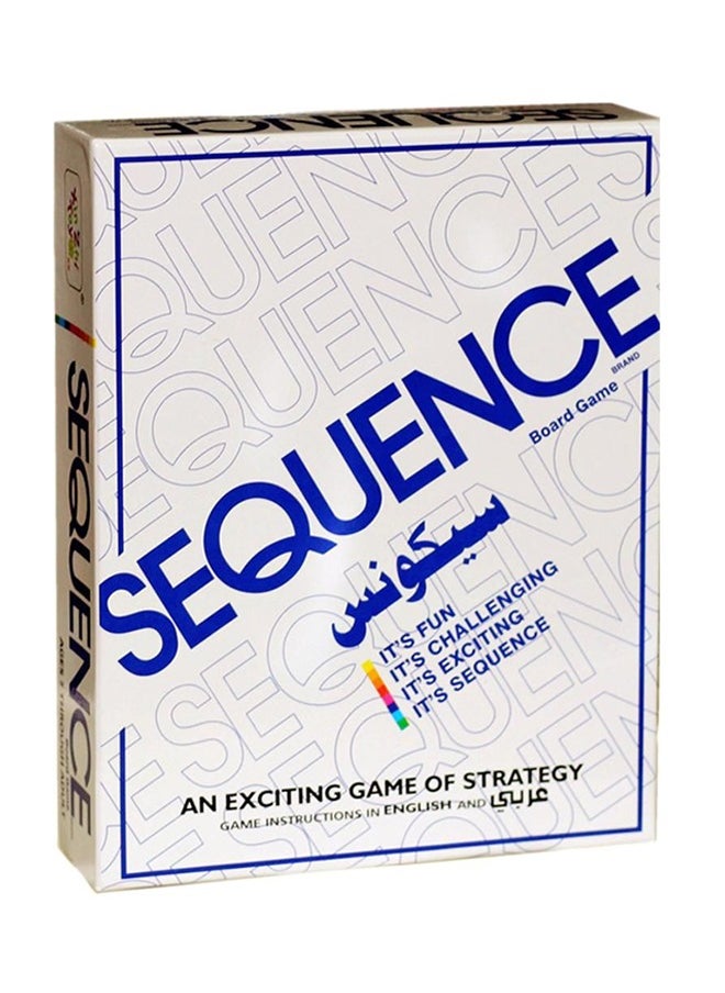 Family Game Sequence Strategy Foldable Board Card Game Suitable For 2-12 Players