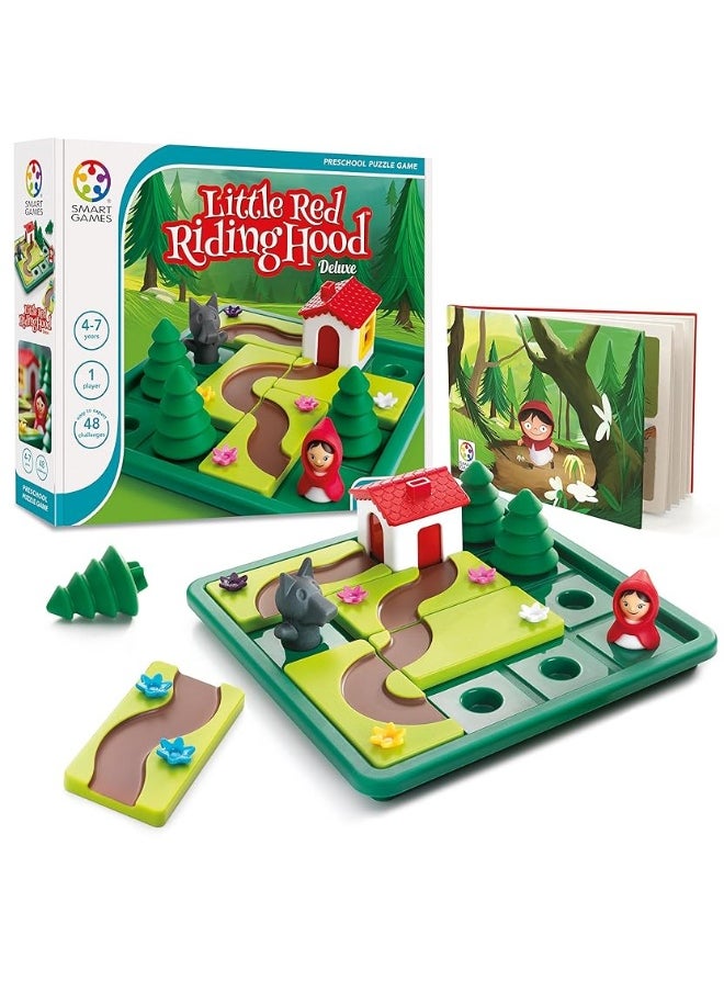 SmartGames Little Red Riding Hood Deluxe Skill-Building Board Game with Picture Book for Ages 4+