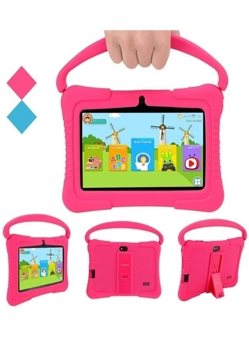 7 Inch Android Kids Tablet PC For Study Education 1G RAM 16G ROM WiFi 1024x600 Children Tablets With Silicone Tablet Case