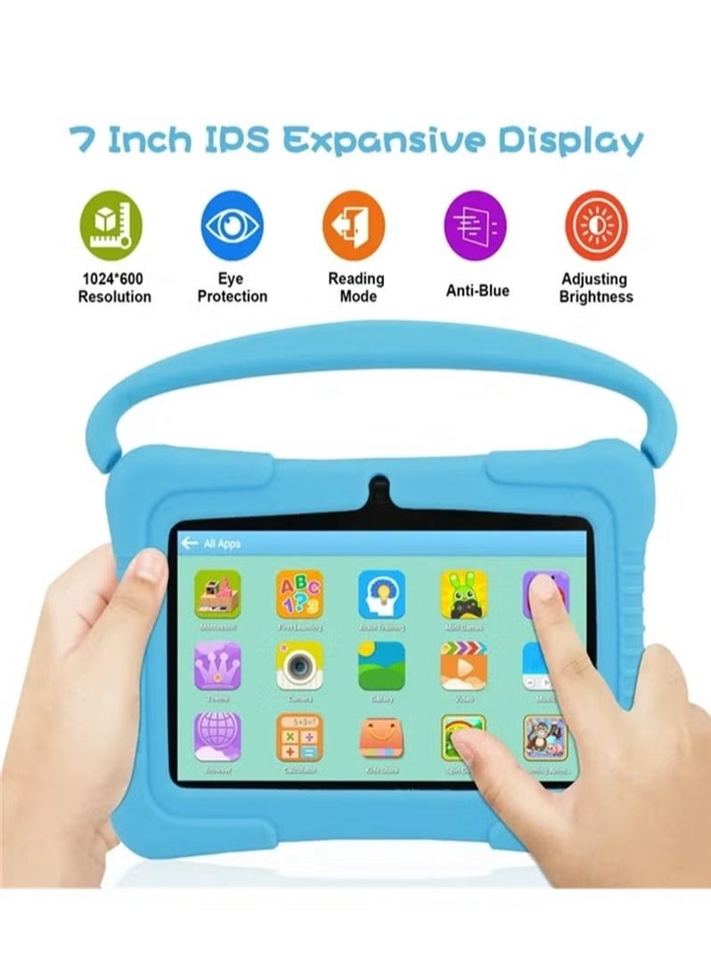 7 Inch Android Kids Tablet PC For Study Education 1G RAM 16G ROM WiFi 1024x600 Children Tablets With Silicone Tablet Case